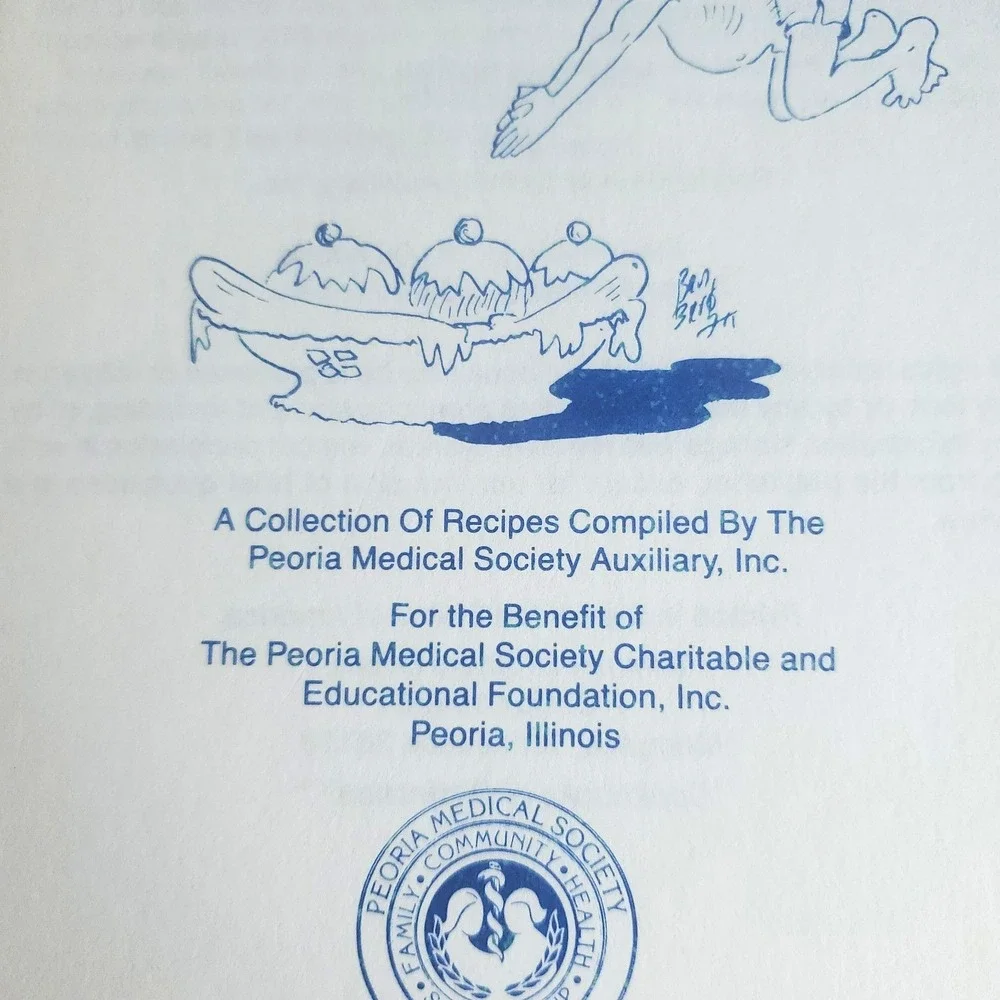 Just What the Doctor Ordered! Cookbook Peoria Medical Society Auxiliary Rare